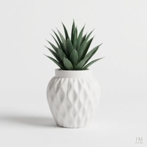 Green Succulent Vase