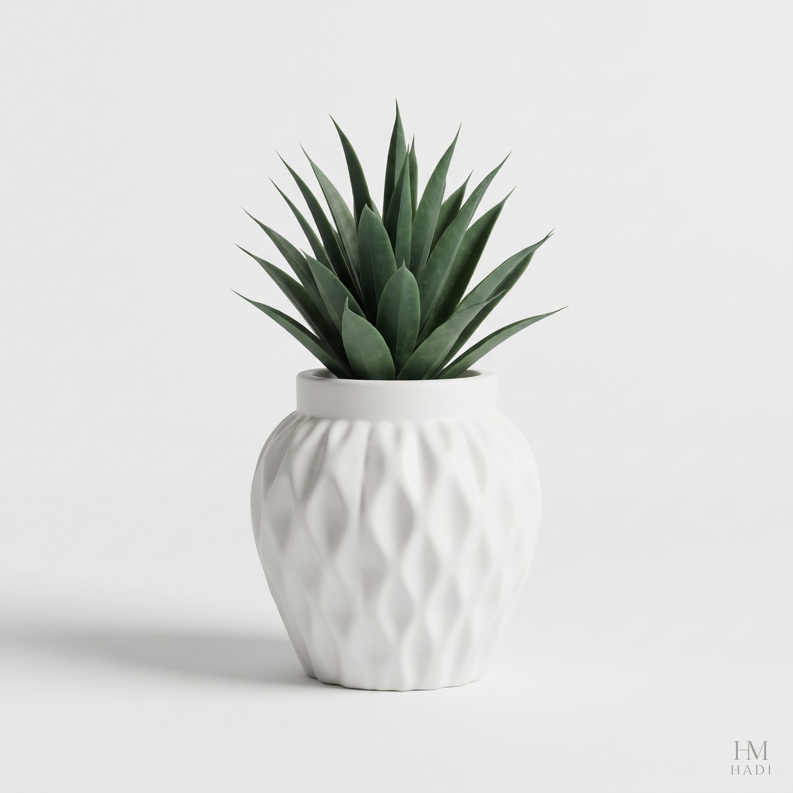 Green Succulent Vase