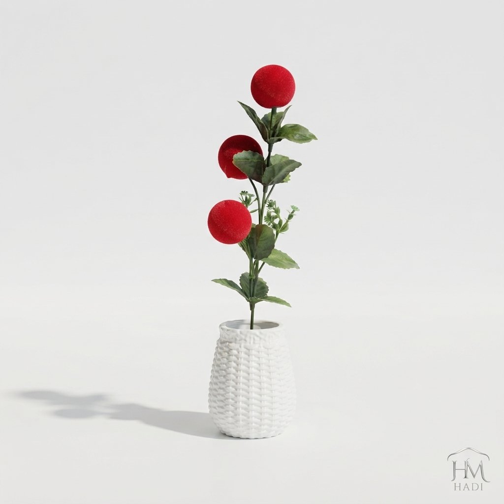 Red Velvet Berries with Green Leaves - Image 2
