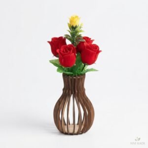 Red Roses with Yellow Accent