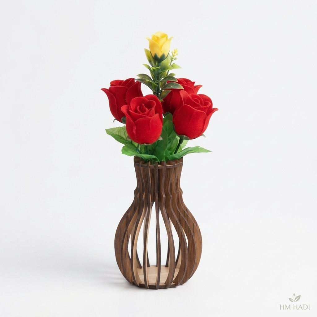 Red Roses with Yellow Accent