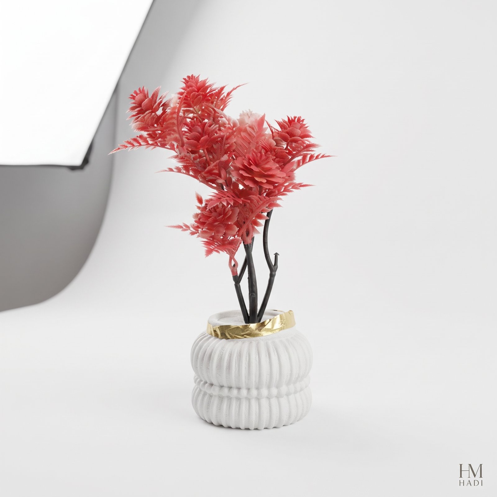 Crimson Elegance Vase - Image 5