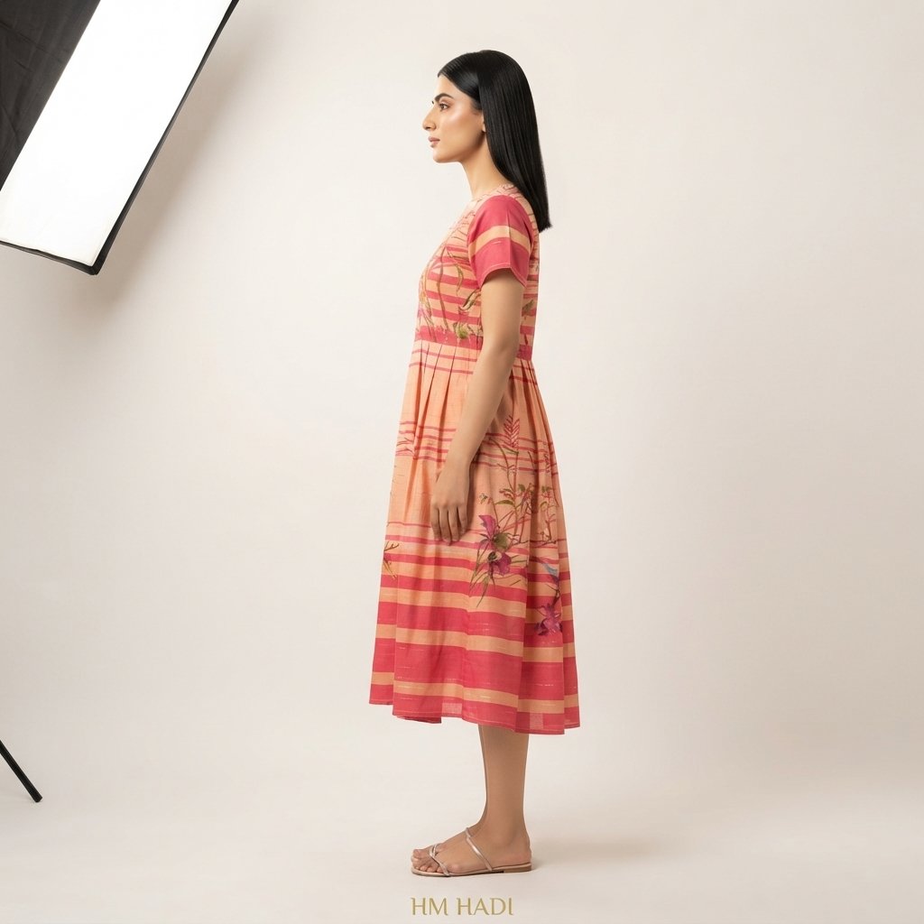 Mustard Tiered Sleeveless Dress - Image 2