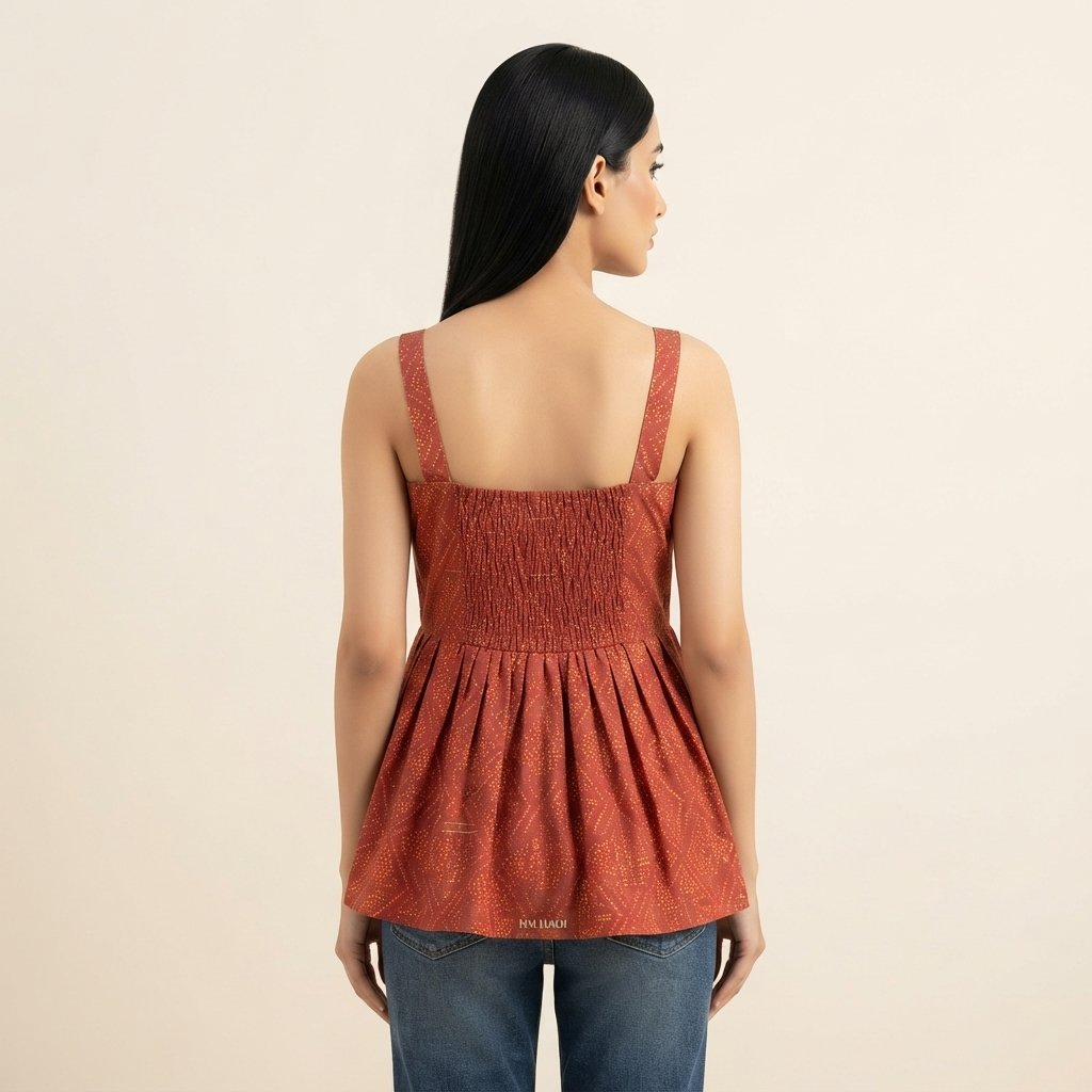 Coral Puff Sleeve Button Dress – HM HADI - Image 3