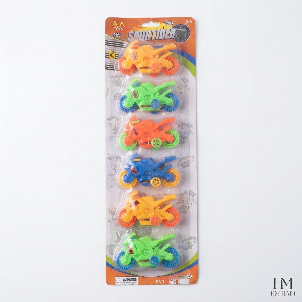 Colorful Toy Motorcycle Set - Image 2