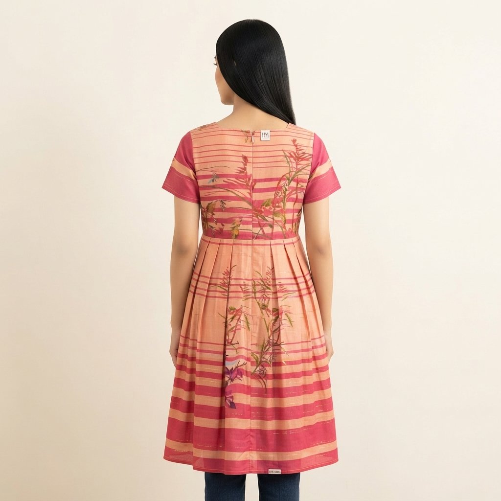 Mustard Tiered Sleeveless Dress - Image 3